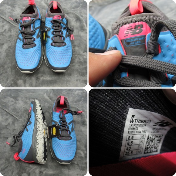 New Balance Running Shoes Women 8.5 Blue Fresh Foam Hierro V3 Lightweight NEW - Picture 1 of 14